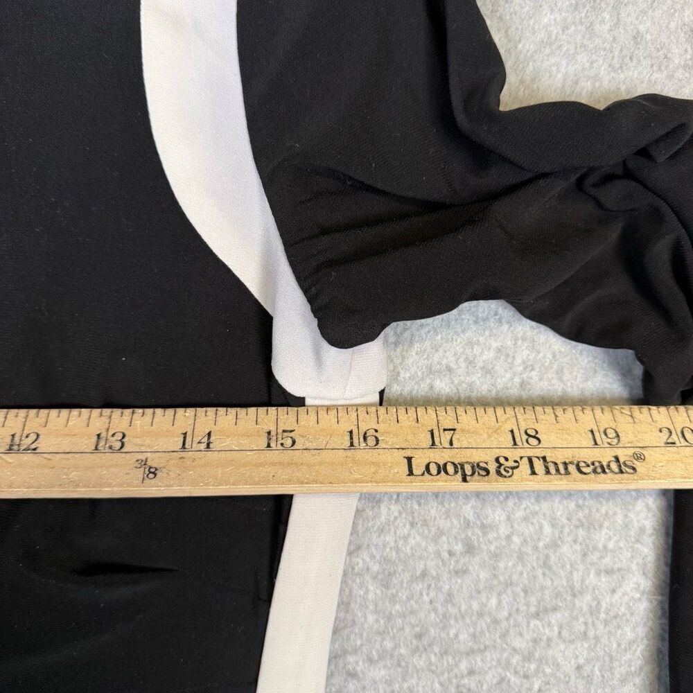 Lauren Ralph Lauren Dress Women's 6 Black 3/4 Sleeve A Line Knee Length Dress - Picture 4 of 8
